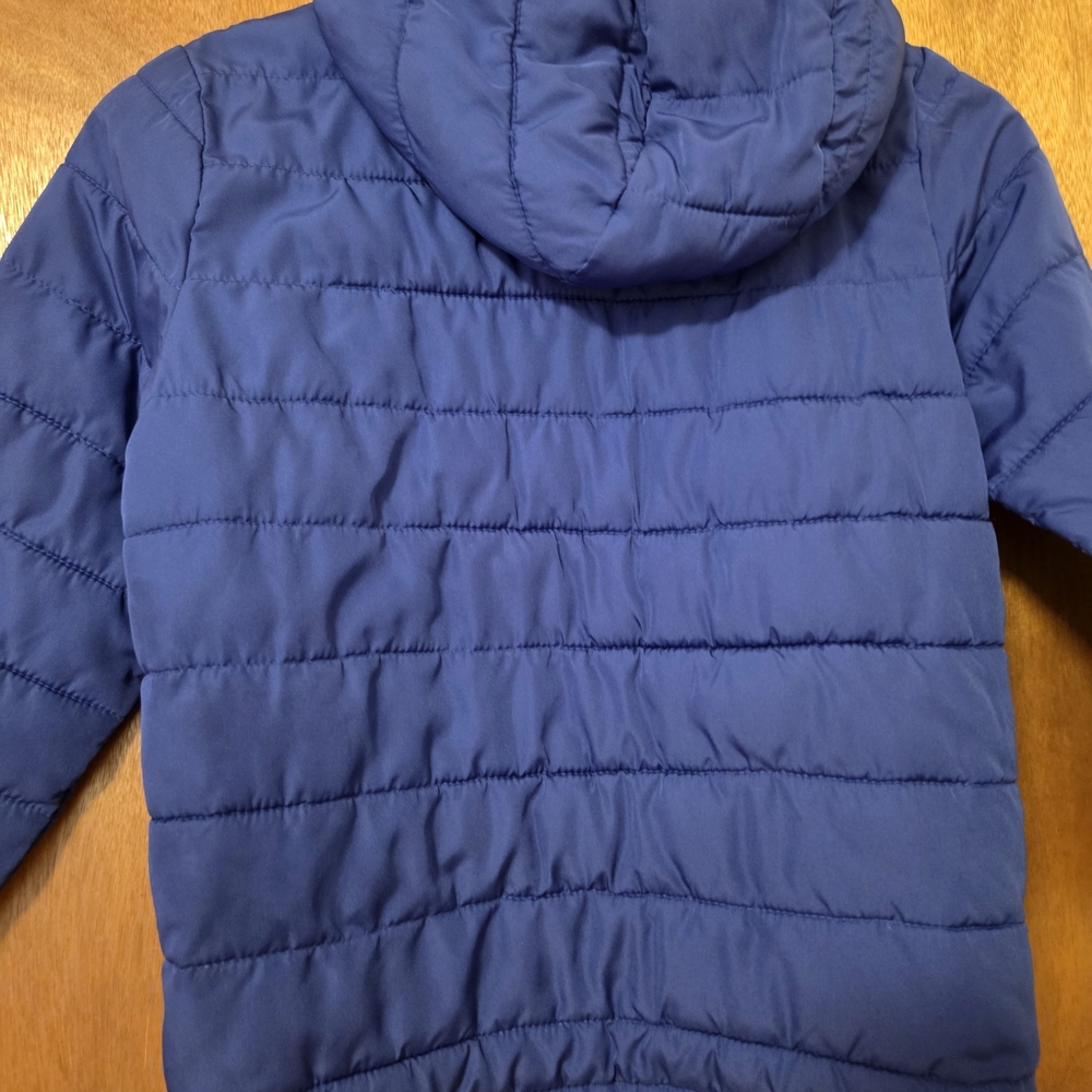 GAP Kids Blue Hooded Puffer Coat